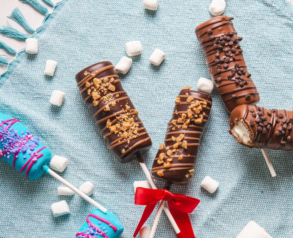 guimauves dans le chocolat